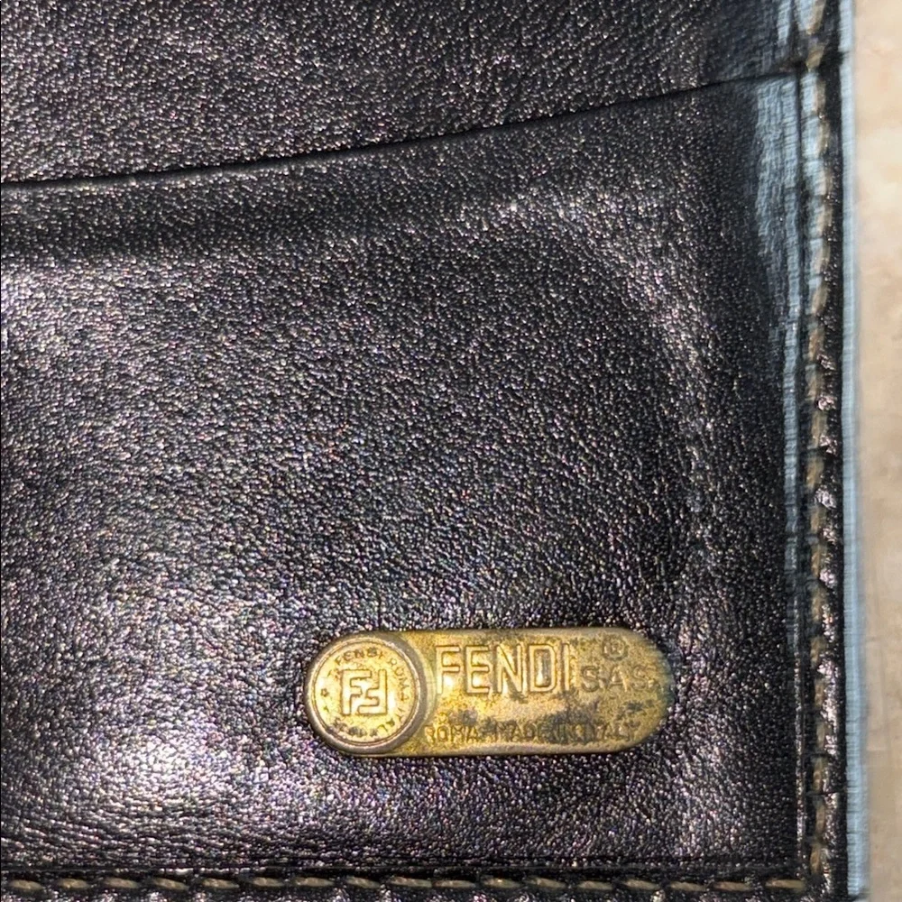 Fendi Zucca Compact TriFold Canvas and Leather Wallet - Picture 5 of 5